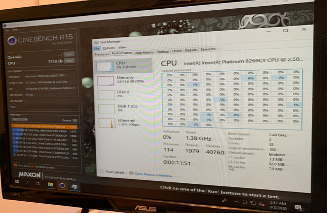 chinebench performance test